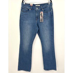 Levi's Womens Classic Bootcut Jeans Medium Wash Blue Size 14/32 NEW